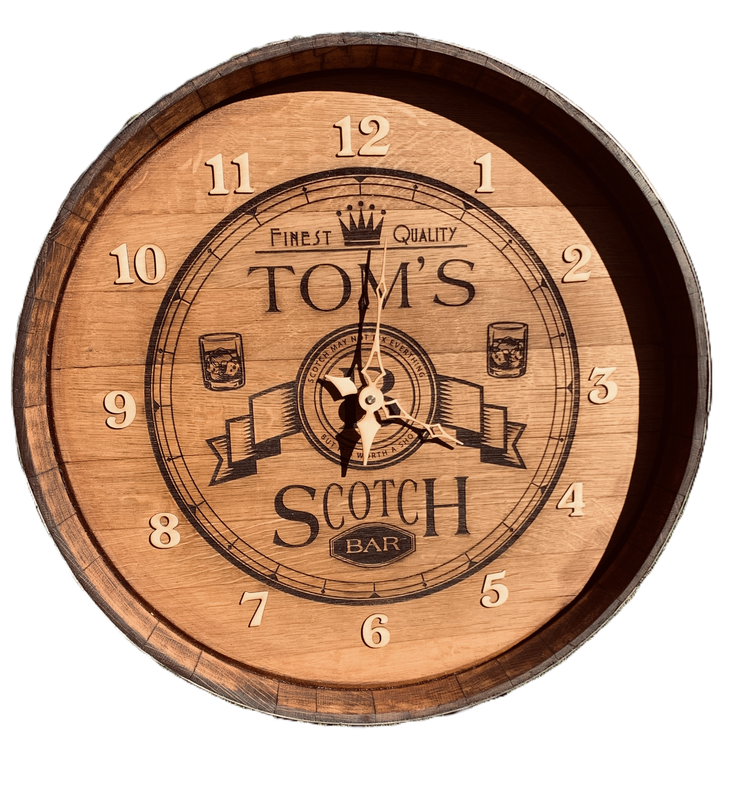 Barrel Top Clock - Personalized